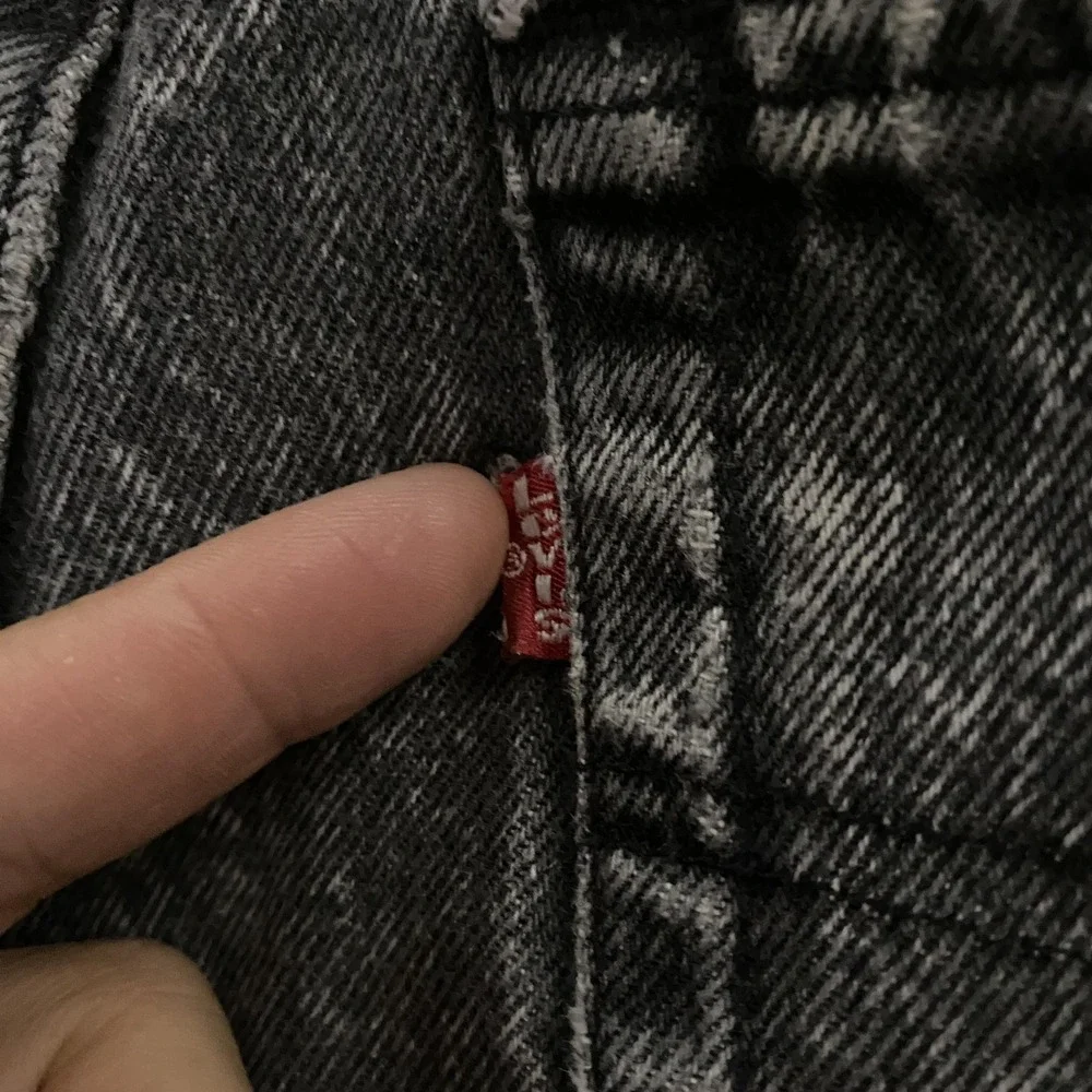 Vintage Levi's 501 Jeans FITS 27x30 Acid Wash Straight Leg Button Fly Made USA - Picture 8 of 15
